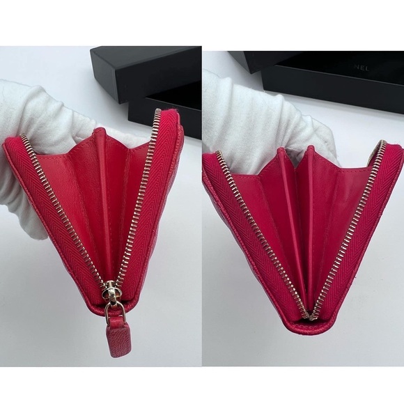 Authentic Chanel Classic caviar zippy long wallet - Picture 11 of 16